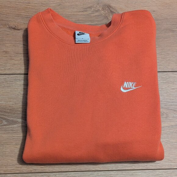 Nike Orange Crewneck Sweatshirt – Women’s Size M - Picture 1 of 6